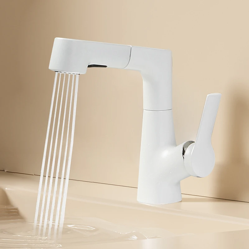 Bathroom wash basin wash basin faucet hot and cold pull lift white gun gray bathroom household basin
Bathroom wash basin wash basin faucet hot and cold pull lift white gun gray bathroom household basin