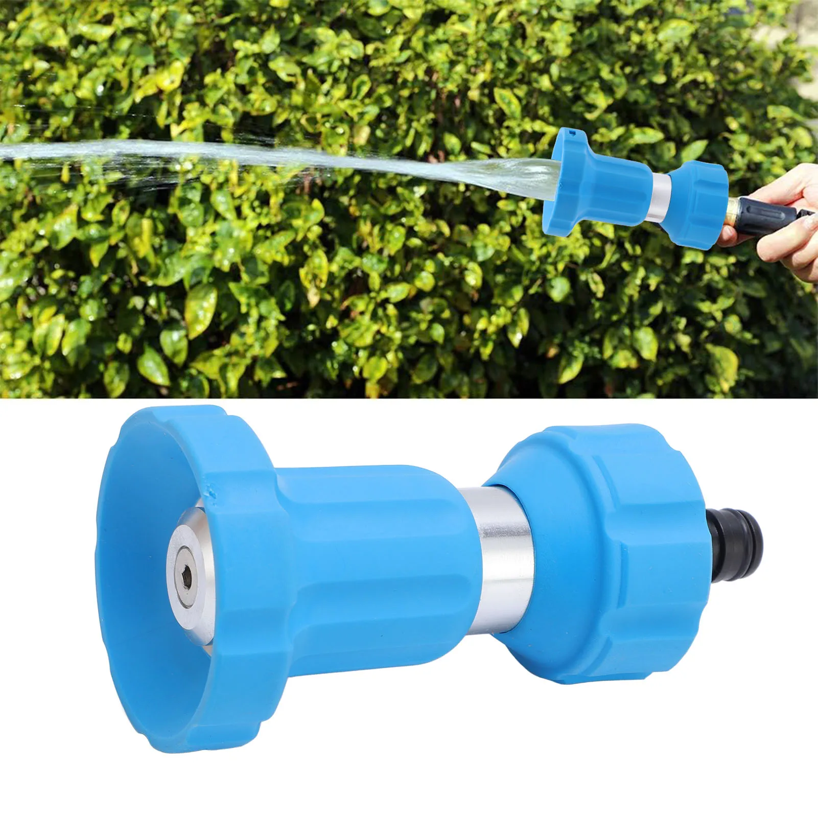 Garden Hose Nozzle Powerful Water Ergonomic Grip Stainless Steel Fireman Heavy Duty Hose Nozzle for Plants Watering
Garden Hose Nozzle Powerful Water Ergonomic Grip Stainless Steel Fireman Heavy Duty Hose Nozzle for Plants Watering