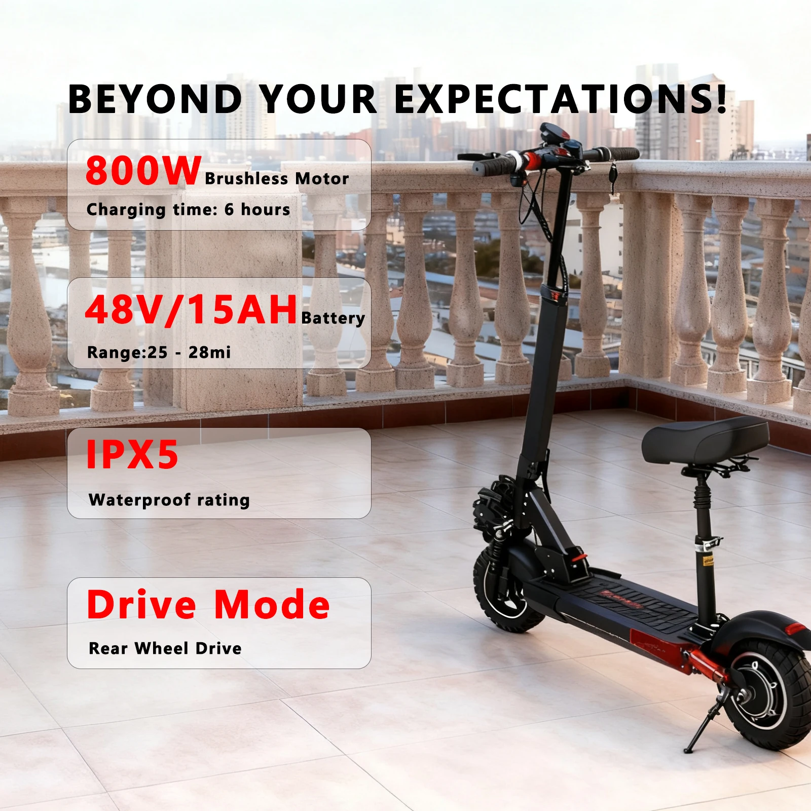UNQYX U7 Electric Scooter 48V15AH Battery Foldable 10' Off-Road Adult Scooter Portable City Outdoor Sports Motorized
UNQYX U7 Electric Scooter 48V15AH Battery Foldable 10' Off-Road Adult Scooter Portable City Outdoor Sports Motorized