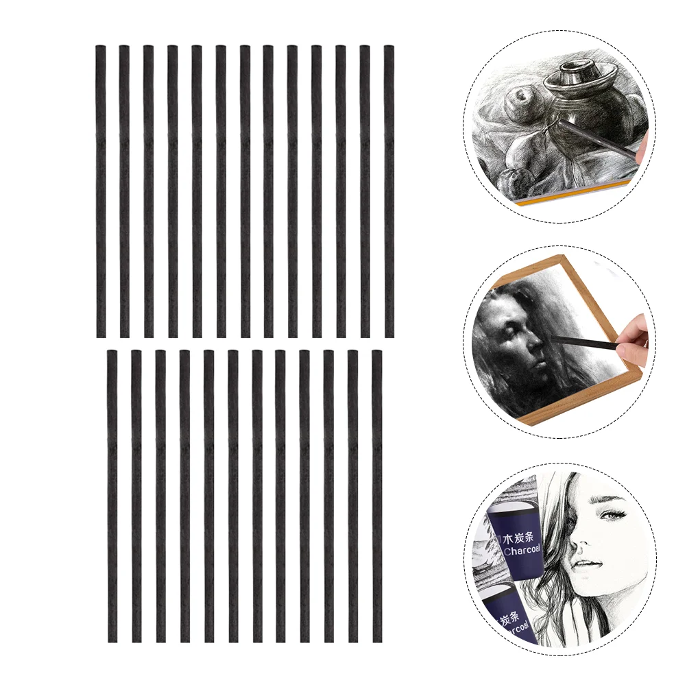 Sketch Carbon Strips Willow Charcoal Sketching Pencils Sticks Bar Painting Tools Drawing
Sketch Carbon Strips Willow Charcoal Sketching Pencils Sticks Bar Painting Tools Drawing