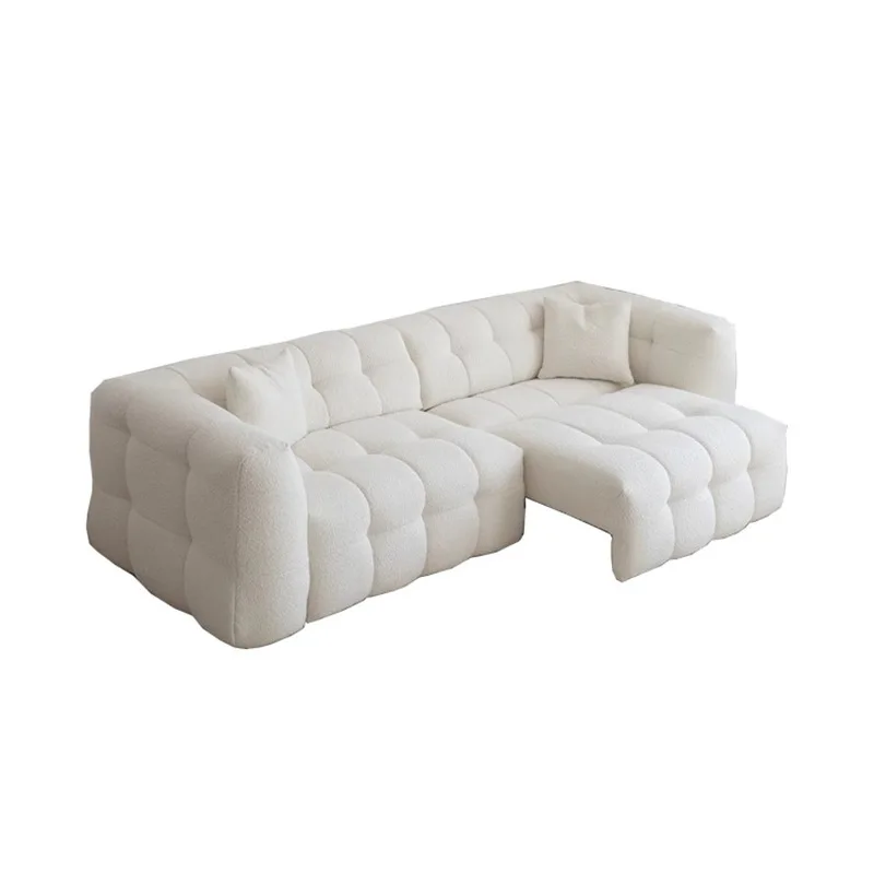 Marshmallow electric sofa bed retractable, simple modern white lamb wool fabric sofa
Marshmallow electric sofa bed retractable, simple modern white lamb wool fabric sofa
