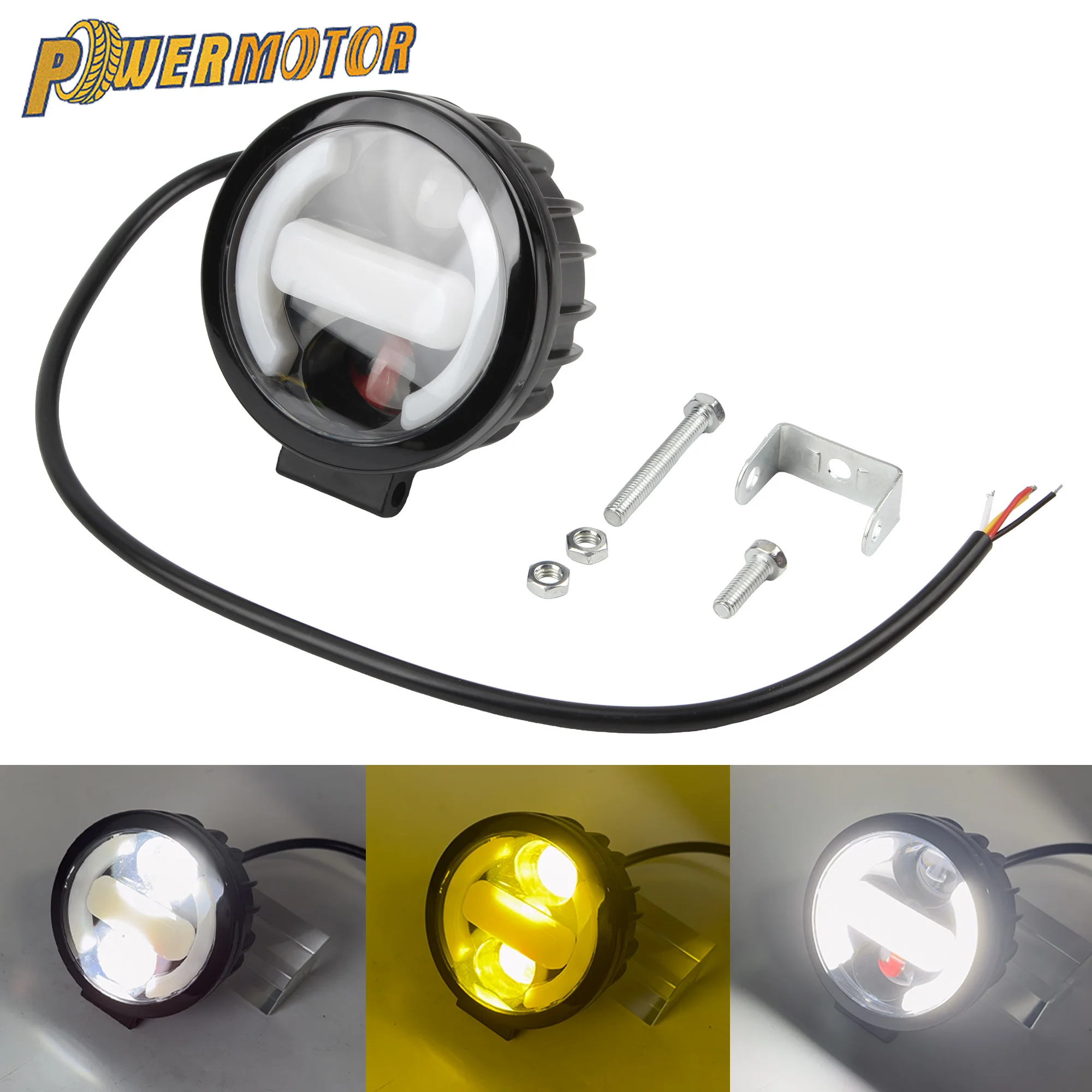 3.5 In 18W Motorcycle LED Spotlight White Yellow Strong Light Driving Lamp For Motocross Scooter Moped Modification Accessories
3.5 In 18W Motorcycle LED Spotlight White Yellow Strong Light Driving Lamp For Motocross Scooter Moped Modification Accessories