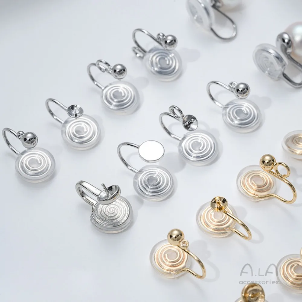 14K Gold Color No Ear Piercings Doudou Ear Clips Rings Mosquito Coil Disc Silicone Bone Clips DIY Ear Jewelry Material
14K Gold Color No Ear Piercings Doudou Ear Clips Rings Mosquito Coil Disc Silicone Bone Clips DIY Ear Jewelry Material