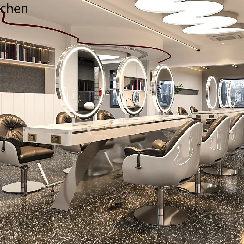 b7- lig high-end barber shop mirror table hair cutting mirror hair salon mirror stainless steel cabinet integrated table
b7- lig high-end barber shop mirror table hair cutting mirror hair salon mirror stainless steel cabinet integrated table