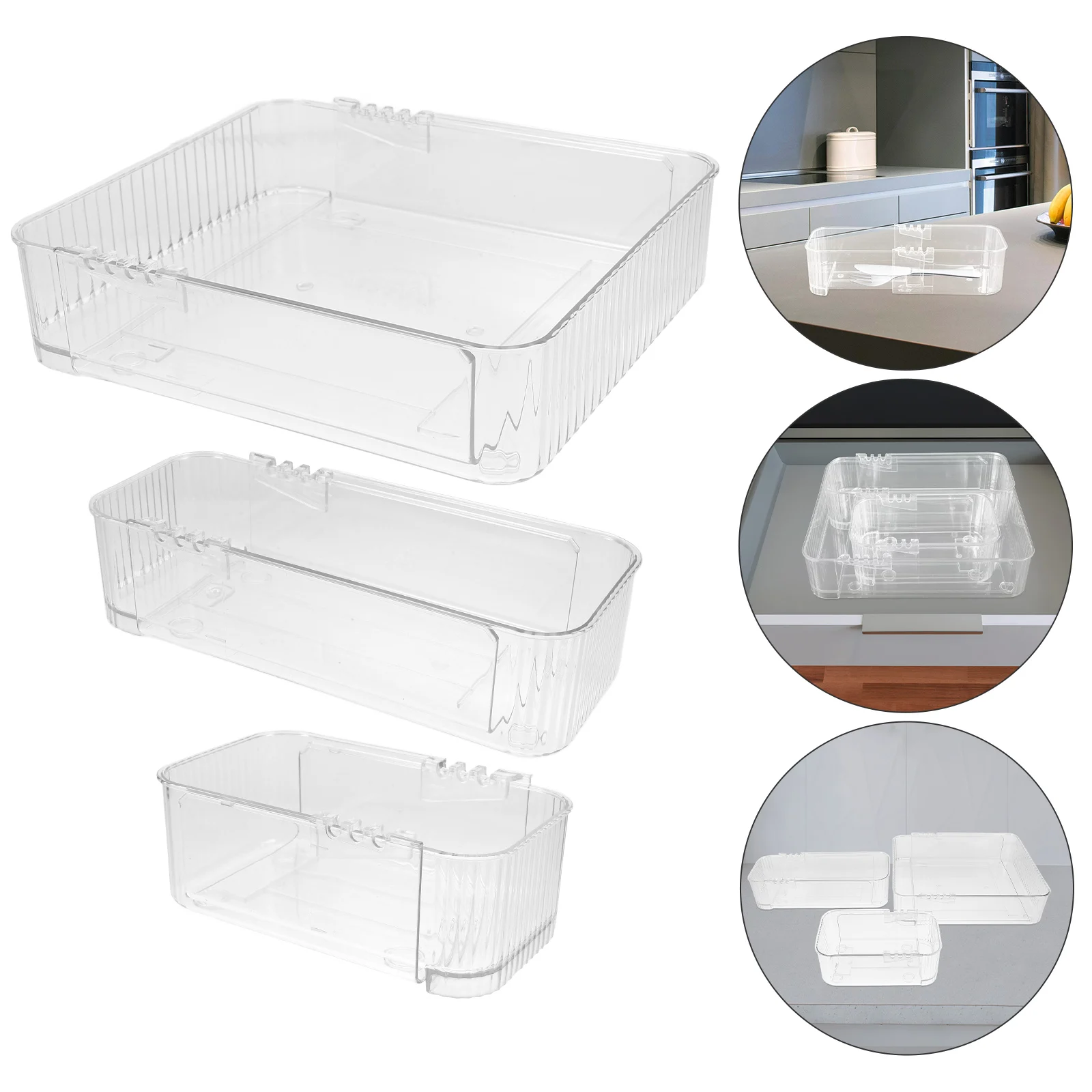 3pcs Clear Drawer Organizers Storage Box Set Desktop Divider Trays Expandable Transparent Box Office Bedroom Dresser Storage
3pcs Clear Drawer Organizers Storage Box Set Desktop Divider Trays Expandable Transparent Box Office Bedroom Dresser Storage