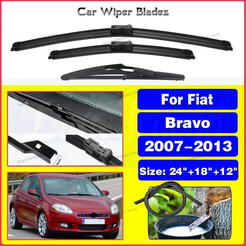 Wiper Front & Rear Wiper Blades Set For Fiat Bravo 2007 - 2013 Windshield Windscreen Window Rain Brush 24"+18"+12"
Wiper Front & Rear Wiper Blades Set For Fiat Bravo 2007 - 2013 Windshield Windscreen Window Rain Brush 24"+18"+12"
