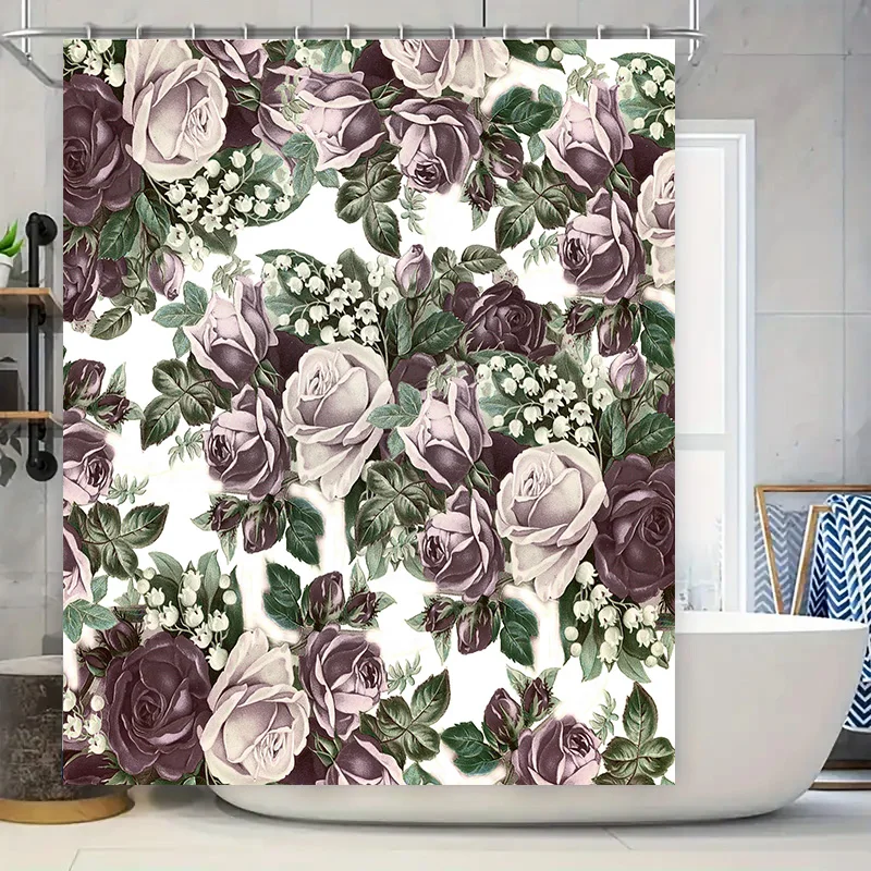 Фиолетовая занавеска для душа с цветочным принтом, викторианская винтажная ткань для декора ванной комнаты, водонепроницаемый коврик для ванной, дизайн розовых роз, потертый шик, домашний Ac
Фиолетовая занавеска для душа с цветочным принтом, викторианская винтажная ткань для декора ванной комнаты, водонепроницаемый коврик для ванной, дизайн розовых роз, потертый шик, домашний Ac