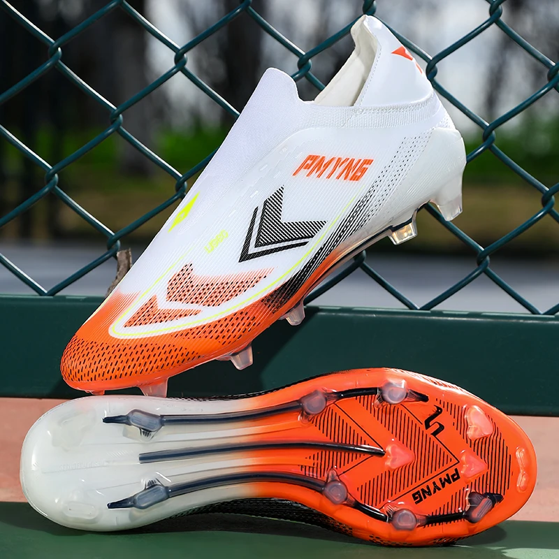 Newly launched laceless football shoes for both men and women, anti-slip and shock-absorbing, specially designed for artificial
Newly launched laceless football shoes for both men and women, anti-slip and shock-absorbing, specially designed for artificial