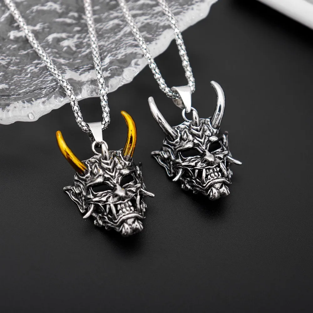 New Street Punk pendant Necklace Vintage Ghost Mask Halloween overbearing Jewelry Gift pendant necklace jewelry wholesale
New Street Punk pendant Necklace Vintage Ghost Mask Halloween overbearing Jewelry Gift pendant necklace jewelry wholesale