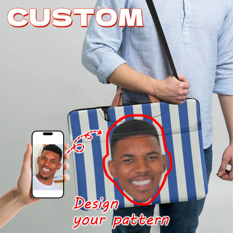 Customed Photo Personalized Laptop Bag, Funny Face Custom Lightweight High Quality Briefcase With Zipper Closure For Commuting,
Customed Photo Personalized Laptop Bag, Funny Face Custom Lightweight High Quality Briefcase With Zipper Closure For Commuting,