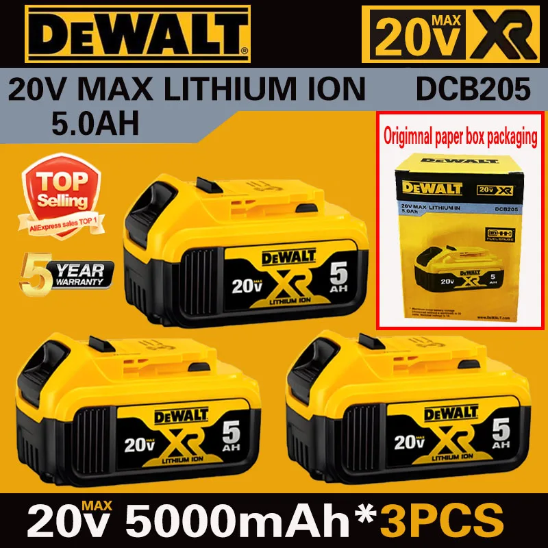 20V 5.0Ah Dewalt Li-ion Battery Max Tools DCB205 DCB206 DCB204 DCB200 DCB182 DCB180 DCB230 DCD DCF DCG Series
20V 5.0Ah Dewalt Li-ion Battery Max Tools DCB205 DCB206 DCB204 DCB200 DCB182 DCB180 DCB230 DCD DCF DCG Series