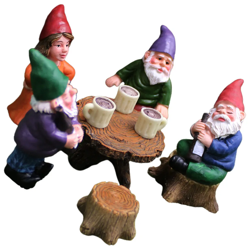 6pcs Gnome Garden Ornaments Resin Figurines Mini Fairy Bench Drunken Dwarf Statue Table Chair Set Funny Gnomes Outdoor Decor
6pcs Gnome Garden Ornaments Resin Figurines Mini Fairy Bench Drunken Dwarf Statue Table Chair Set Funny Gnomes Outdoor Decor