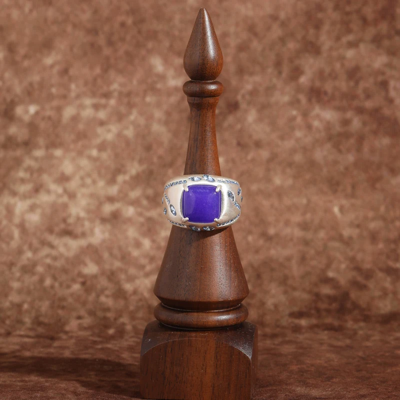 Vintage Square Purple Rings for Woman Natural Stone Open High Quality Jewelry Luxury Brand Designer Silver Color Trends 2026 New
Vintage Square Purple Rings for Woman Natural Stone Open High Quality Jewelry Luxury Brand Designer Silver Color Trends 2026 New