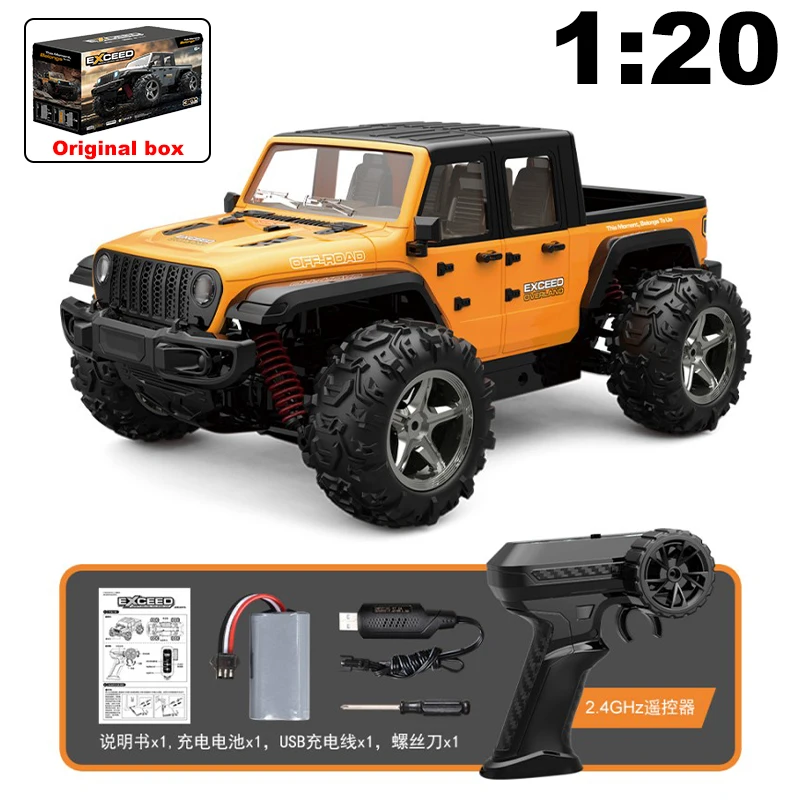 JJRC C8819 1:20 Wrangler Rc Car With LED Lights Full-scale Simulation Professional 4WD 2.4G Remote Control Pickup RC Truck Toys
JJRC C8819 1:20 Wrangler Rc Car With LED Lights Full-scale Simulation Professional 4WD 2.4G Remote Control Pickup RC Truck Toys