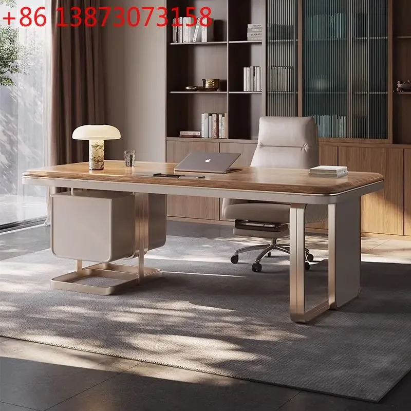 Walnut solid wood desk light luxury office computer desk designer feeling study writing desk
Walnut solid wood desk light luxury office computer desk designer feeling study writing desk