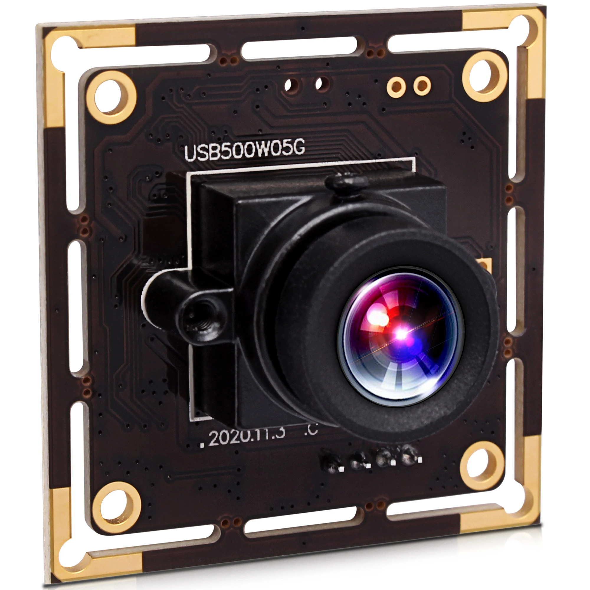 5MP Aptina MI5100 CMOS Camera Module USB with No Distortion Lens for QR Code/Bar Code Reading, Document/Passport Scanning