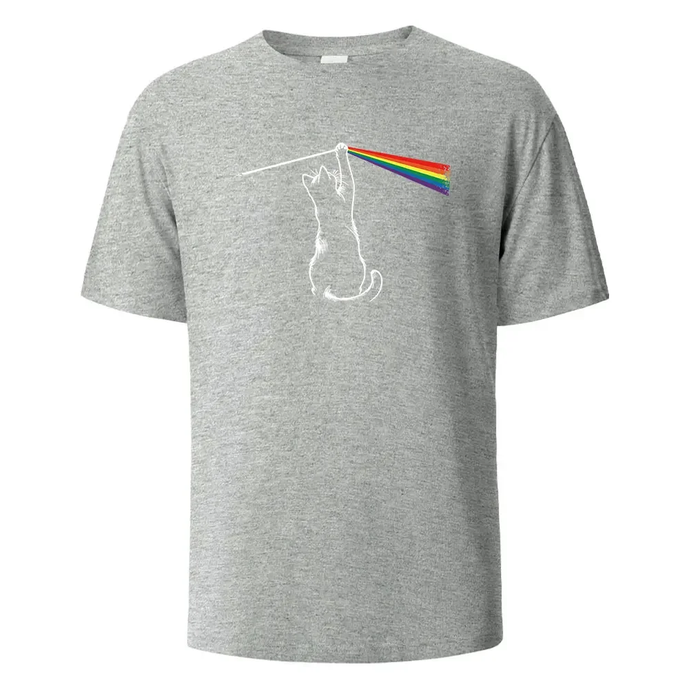 Cat Light Simplicity Printed Men's T-Shirts Breathable Comfortable Tops For Men Summer O-neck Oversize Men Clothing
Cat Light Simplicity Printed Men's T-Shirts Breathable Comfortable Tops For Men Summer O-neck Oversize Men Clothing