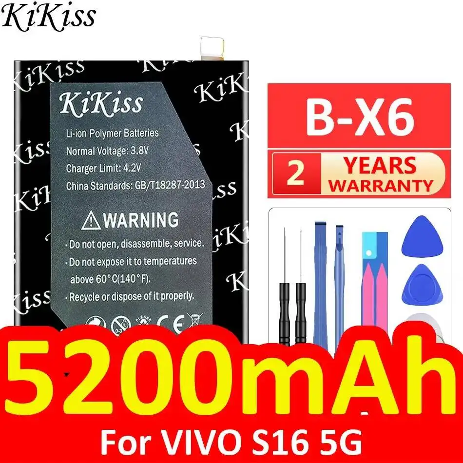 Long-Lasting 5200Mah B-X6 For Vivo S16 5G Mobile Phone Battery
Long-Lasting 5200Mah B-X6 For Vivo S16 5G Mobile Phone Battery