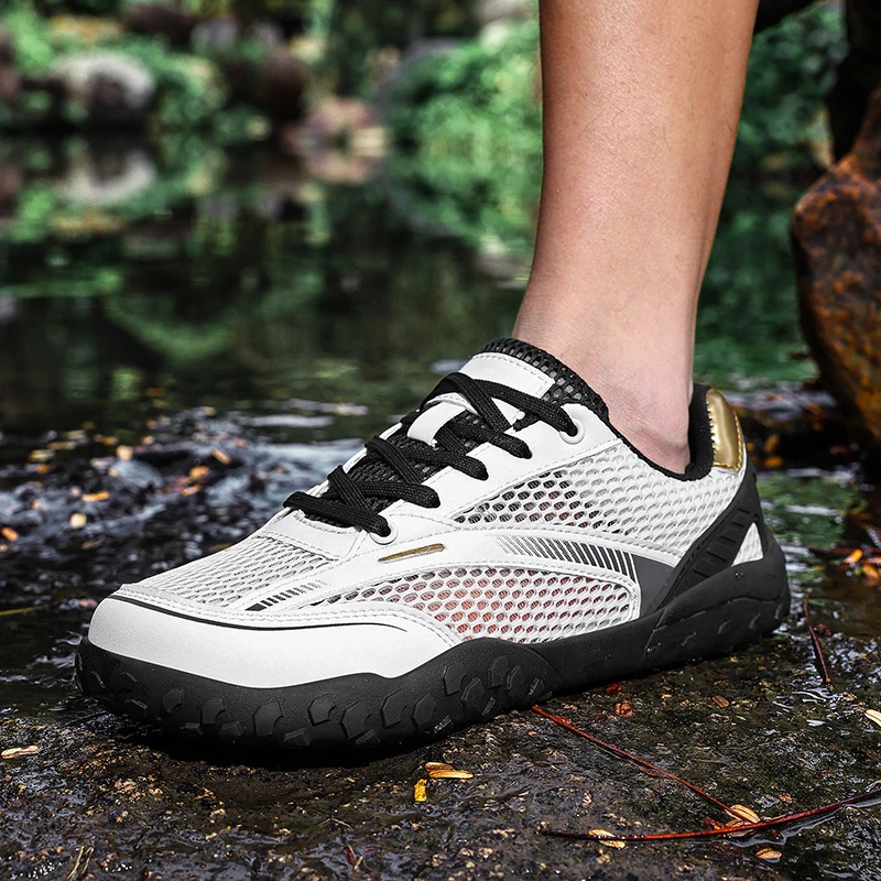 Couple Wide Toe Plus Size Mesh Shoes, Non-slip Wear-resistant Lightweight Outdoor Hiking & Wading Shoes
Couple Wide Toe Plus Size Mesh Shoes, Non-slip Wear-resistant Lightweight Outdoor Hiking & Wading Shoes