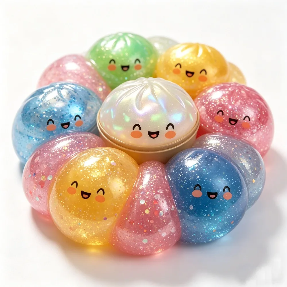 Simulation Dumpling Squeezable Toys Squishy Colorful Glitter Anti Stress Relieve Stress For Children Adults Stress-relieving Toy
Simulation Dumpling Squeezable Toys Squishy Colorful Glitter Anti Stress Relieve Stress For Children Adults Stress-relieving Toy