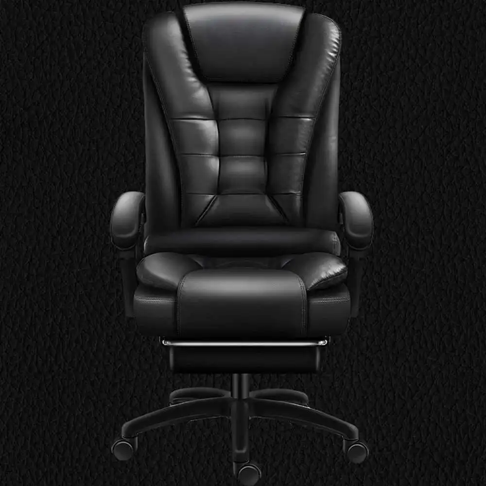 Rotatable Massage Office Chair High Back Latex Cushion 7 O'Clock Leather Comfortable With Footrest Internet Cafe Gaming Stool
Rotatable Massage Office Chair High Back Latex Cushion 7 O'Clock Leather Comfortable With Footrest Internet Cafe Gaming Stool