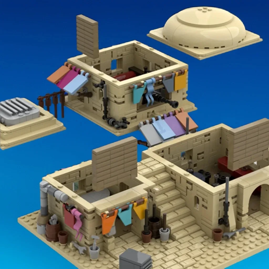 1203PCS MOC Space Battle Desert Planet Modular Building Interior 2 House Colorful Model Brickss Architecture DIY Assembly Gift
1203PCS MOC Space Battle Desert Planet Modular Building Interior 2 House Colorful Model Brickss Architecture DIY Assembly Gift