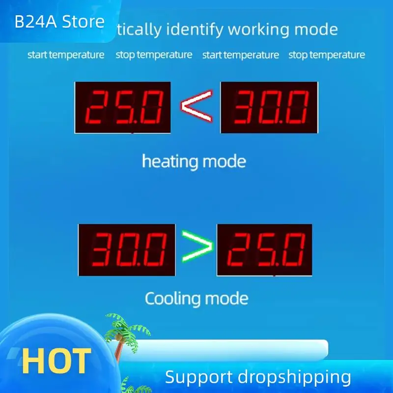 B24A W2022 Контроллер температуры AC220V Светодиодный дисплей Цифровой термостат 1500 Вт Микрокомпьютер Точный контроль температуры (ЕС)
B24A W2022 Контроллер температуры AC220V Светодиодный дисплей Цифровой термостат 1500 Вт Микрокомпьютер Точный контроль температуры (ЕС)