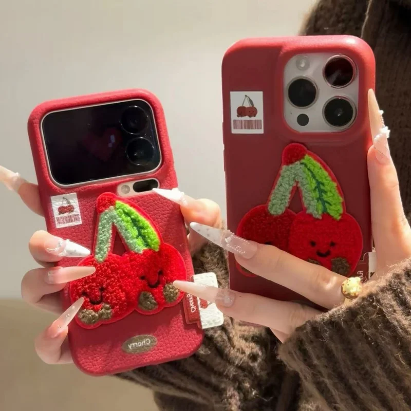 Embroidered smiling cherry suitable for Apple 17 phone case 16 pro max anti drop 15 pro all inclusive 13/14 protective case
Embroidered smiling cherry suitable for Apple 17 phone case 16 pro max anti drop 15 pro all inclusive 13/14 protective case