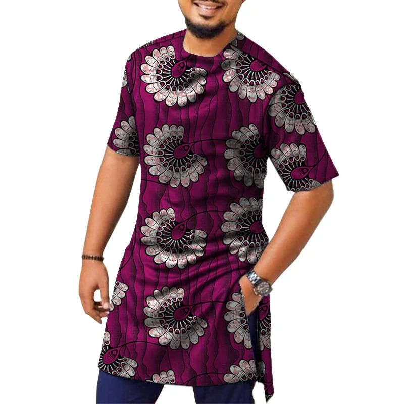 African Fashion Gorgeous Print Design Men's Tops Nigeria Style Colorful Male Half Sleeve Shirt Customized
African Fashion Gorgeous Print Design Men's Tops Nigeria Style Colorful Male Half Sleeve Shirt Customized