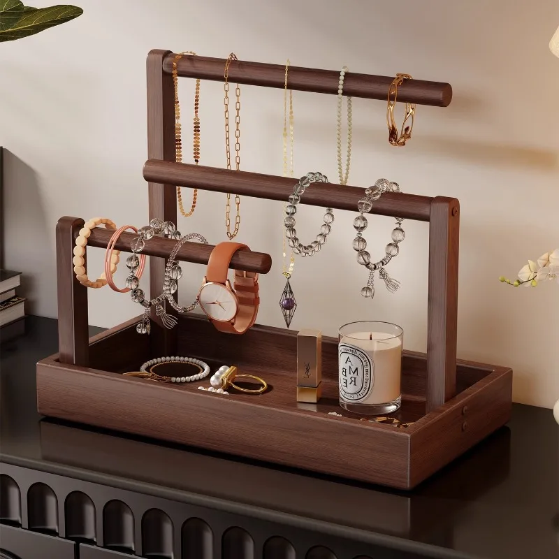 Wooden Jewelry Showcase Stand Multilayer Jewellery Displays Rack Necklace Ring Storage Shelf Bracelet Trinket Organizer Holder
Wooden Jewelry Showcase Stand Multilayer Jewellery Displays Rack Necklace Ring Storage Shelf Bracelet Trinket Organizer Holder