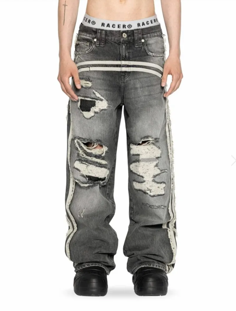 Уличная одежда, американские желтые мешковатые джинсы с новые дырками, мужские Y2K, готические, в стиле Харадзюку, модные повседневные широкие брюки в стиле хип-хоп
Уличная одежда, американские желтые мешковатые джинсы с новые дырками, мужские Y2K, готические, в стиле Харадзюку, модные повседневные широкие брюки в стиле хип-хоп