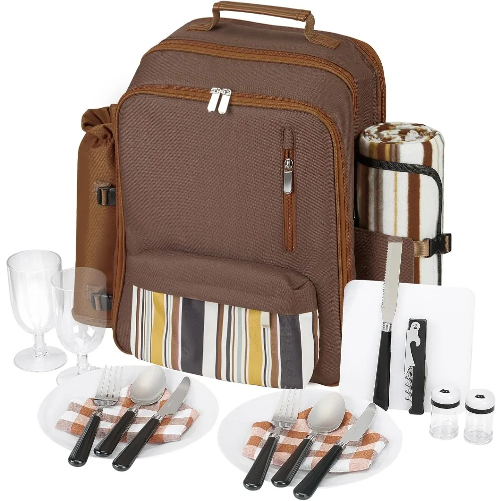 24L Cooler Backpack Soft Coolers Insulated Leak Proof Picnic Basket for 2
24L Cooler Backpack Soft Coolers Insulated Leak Proof Picnic Basket for 2