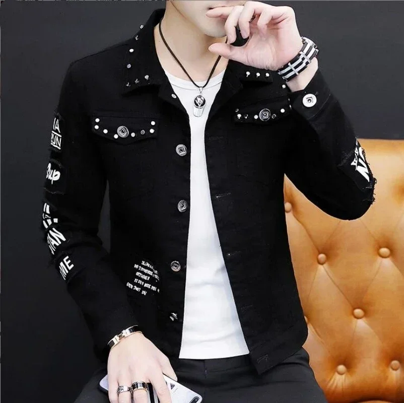 New Spring Broken Brand Loose Casual Denim Jacket Black Denim Jacket Coat Men's Korean Fashion Men' Suit Jacket Streetwear
New Spring Broken Brand Loose Casual Denim Jacket Black Denim Jacket Coat Men's Korean Fashion Men' Suit Jacket Streetwear