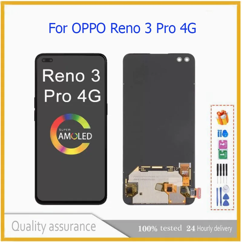 ЖК-дисплей Pantalla для Oppo Reno3 Pro 4G, ретушь на pantalla táctil для Reno3 Pro 4G, CPH2035, CPH2037, CPH2036, OLED
ЖК-дисплей Pantalla для Oppo Reno3 Pro 4G, ретушь на pantalla táctil для Reno3 Pro 4G, CPH2035, CPH2037, CPH2036, OLED