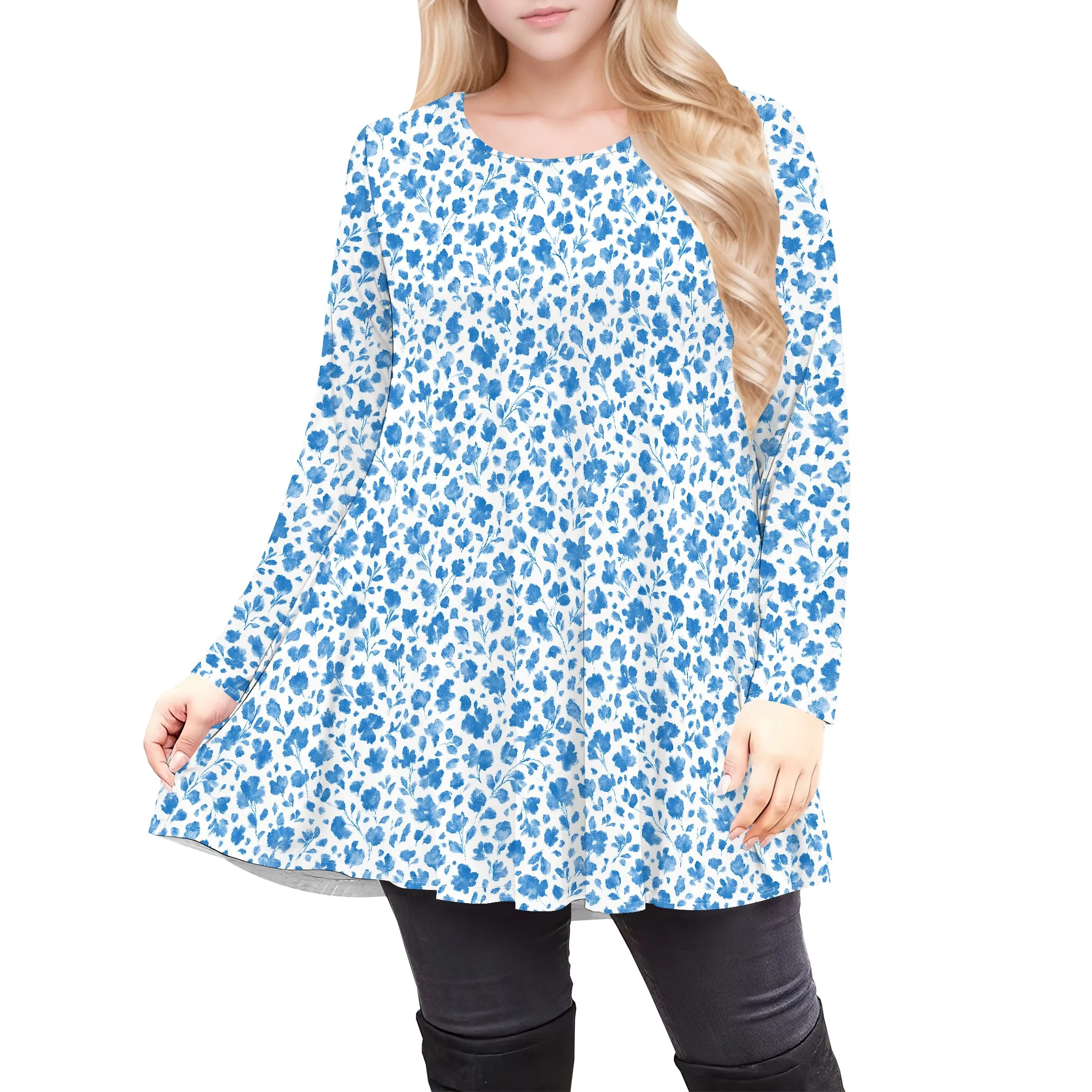 Women's Plus Size Puff Long Sleeve Tops Pleated Crew Neck Tunic Shirts Dressy Loose Blouses
Women's Plus Size Puff Long Sleeve Tops Pleated Crew Neck Tunic Shirts Dressy Loose Blouses