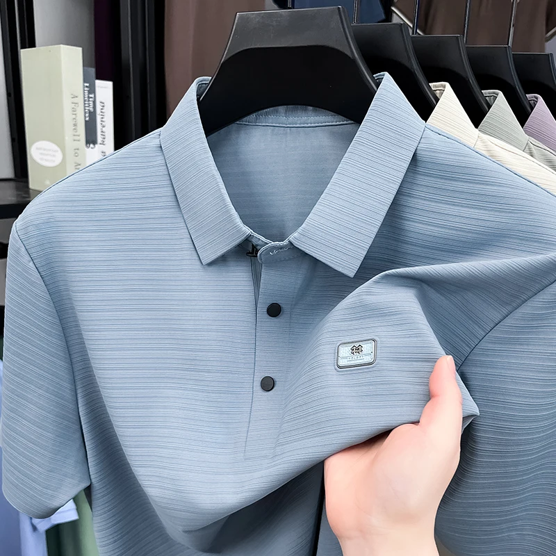 Модные личности полоски роскошные короткими рукавами polo рубашки летний лед шелк воздухопроницаемость бренд тиснение быстрый сухой без следов мужская футболка
Модные личности полоски роскошные короткими рукавами polo рубашки летний лед шелк воздухопроницаемость бренд тиснение быстрый сухой без следов мужская футболка