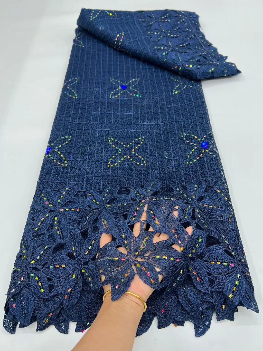 Luxury African Water Soluble Lace Fabrics Nigerian Guipure Cord Lace Fabric For Women Dress Wedding High Quality 5Yards
Luxury African Water Soluble Lace Fabrics Nigerian Guipure Cord Lace Fabric For Women Dress Wedding High Quality 5Yards