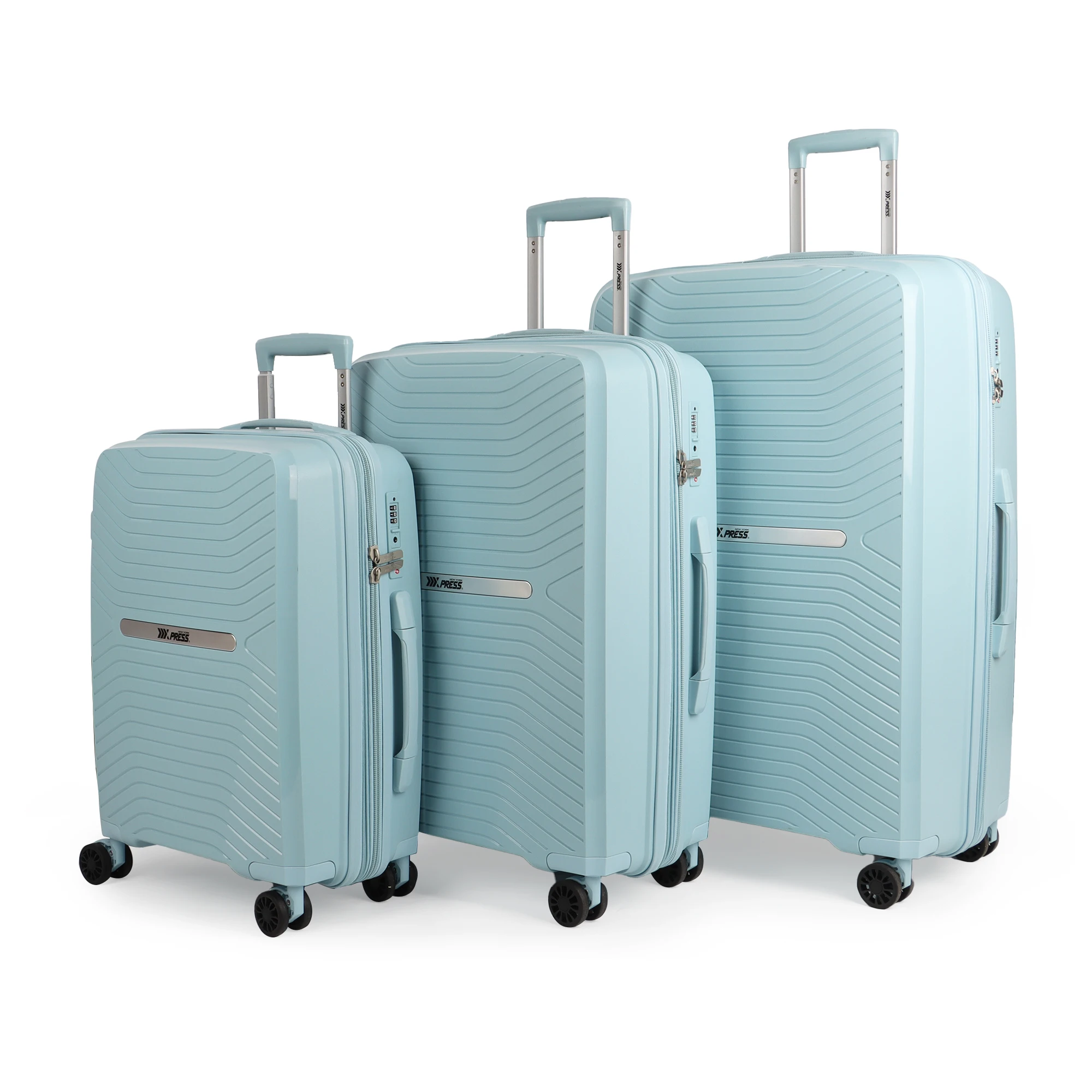 3-Piece ABS Hardside Spinner Luggage Sets (20/25/29 Inch) Lightweight Suitcase Sets with 3-Digit Combination TSA Lock for Trip
3-Piece ABS Hardside Spinner Luggage Sets (20/25/29 Inch) Lightweight Suitcase Sets with 3-Digit Combination TSA Lock for Trip