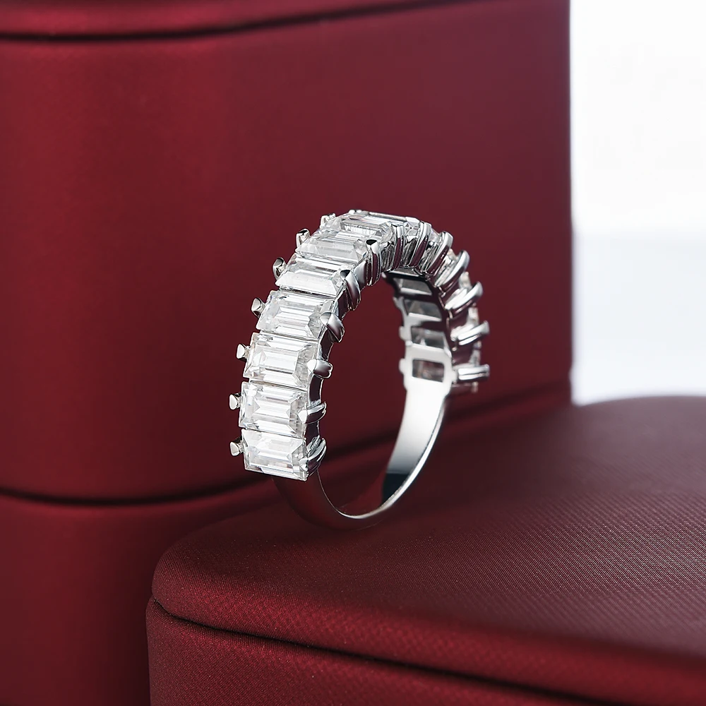 D Color Moissanite Wedding Band Ring 925 Sterling Silver Engagement Eternity Band Rings For Women Fine Jewelry
D Color Moissanite Wedding Band Ring 925 Sterling Silver Engagement Eternity Band Rings For Women Fine Jewelry
