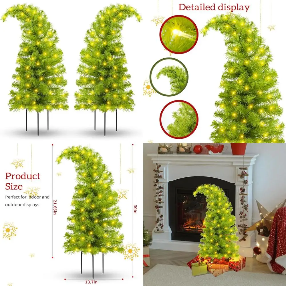 LED Lighted Whimsical Christmas Tree, 30 Inch, 60 Lights, Holiday Porch and Garden Decoration
LED Lighted Whimsical Christmas Tree, 30 Inch, 60 Lights, Holiday Porch and Garden Decoration