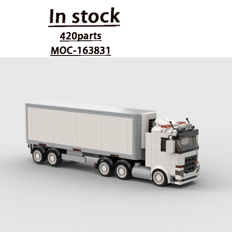 MOC-163831 New Classic Cargo White Container Truck Building Block Model 420 Parts MOC Boys Children's Birthday Toy Gift
MOC-163831 New Classic Cargo White Container Truck Building Block Model 420 Parts MOC Boys Children's Birthday Toy Gift