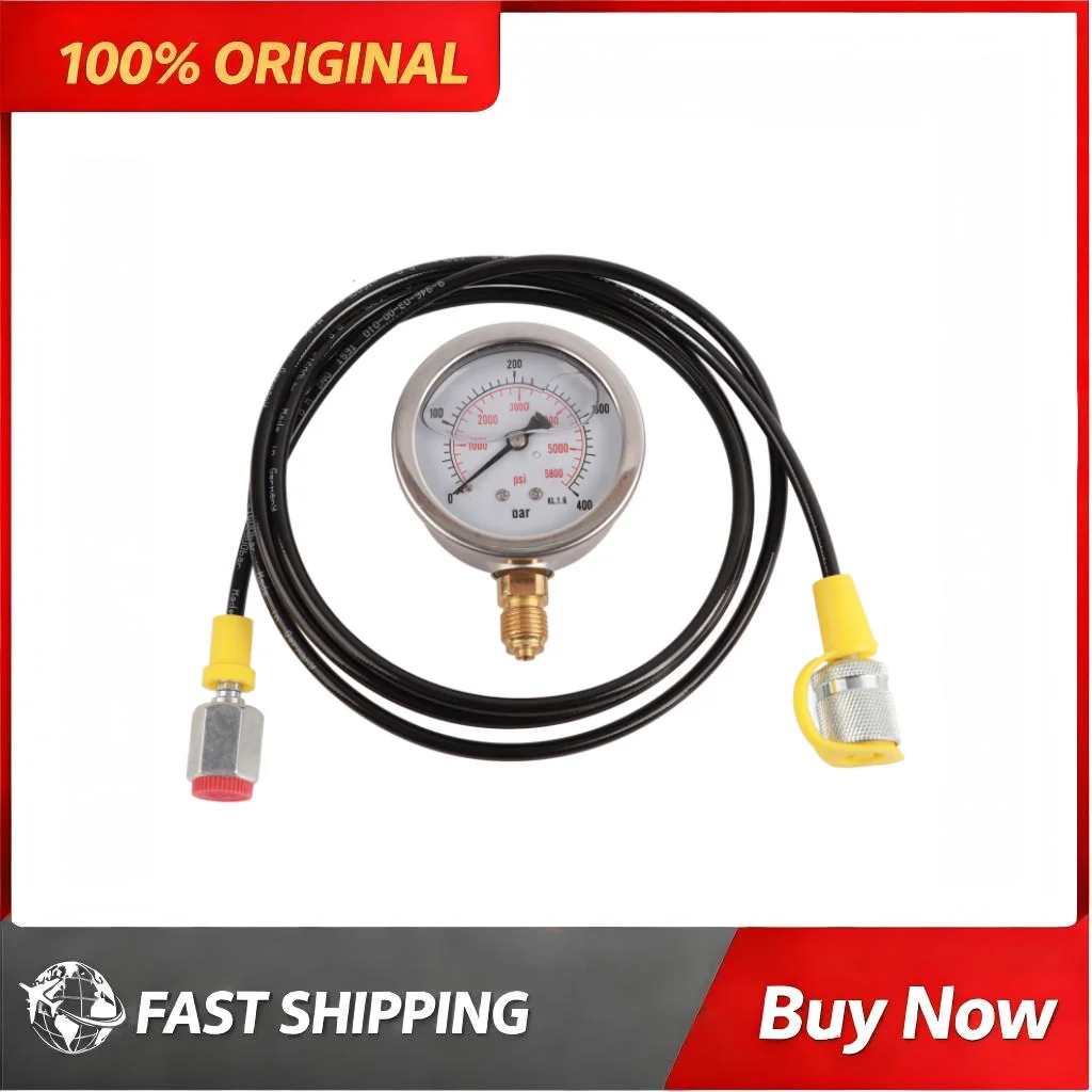 1.5m Hydraulic Hose 0-400BAR 6000PSI Gauge Adapter M16*2 to BSP1/4 Stable Reading Hydraulic Test Machine Tool Equipment
1.5m Hydraulic Hose 0-400BAR 6000PSI Gauge Adapter M16*2 to BSP1/4 Stable Reading Hydraulic Test Machine Tool Equipment