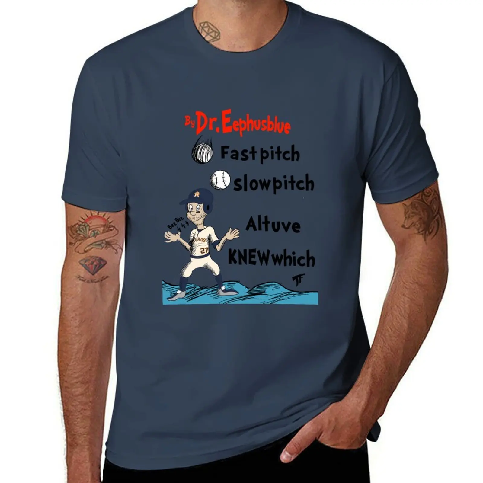 Fast Pitch Slow Pitch Altuve Knew Which T-Shirt Casual Light Summer Short Sleeve Top
Fast Pitch Slow Pitch Altuve Knew Which T-Shirt Casual Light Summer Short Sleeve Top