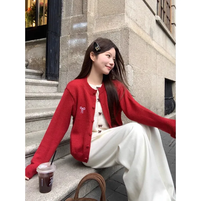 Cardigans Homewear Sweaters Womens Winter Foldover Fitted Lady Sequins Gradient Waffle Hem Pattern Baggy Placket-Front U-Neck OL
Cardigans Homewear Sweaters Womens Winter Foldover Fitted Lady Sequins Gradient Waffle Hem Pattern Baggy Placket-Front U-Neck OL