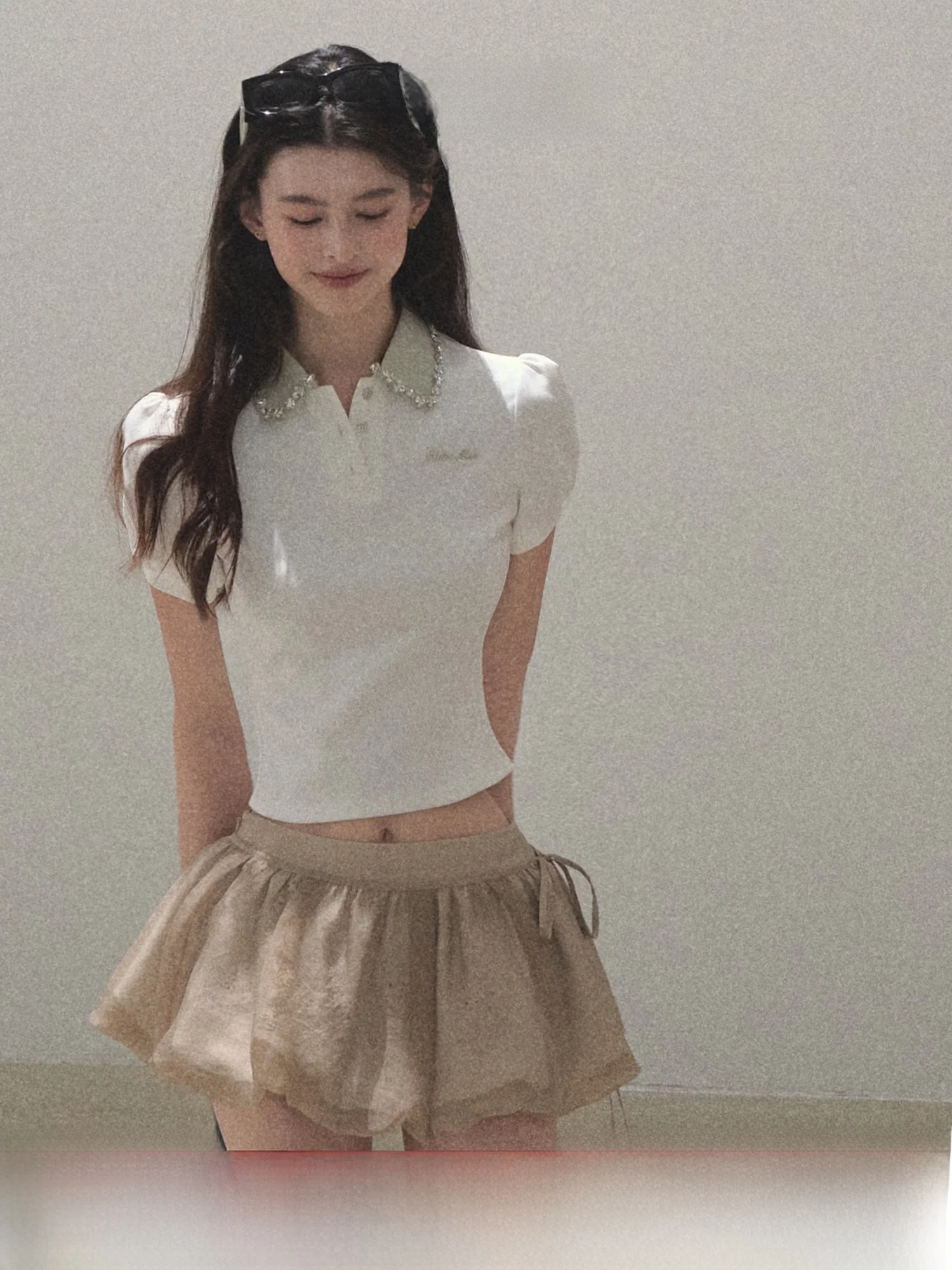 Oakmoo Sunset Return to Sun New Color Waist-Cinching Ne ort Sve T-irt Elastic Splicing Top Women's Faion
Oakmoo Sunset Return to Sun New Color Waist-Cinching Ne ort Sve T-irt Elastic Splicing Top Women's Faion