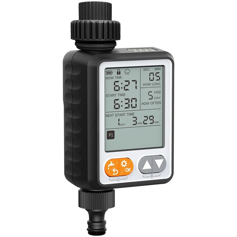 Programmable Sprinkler Timer Waterproof LCD Programs Drip Irrigation Timer For Lawns
Programmable Sprinkler Timer Waterproof LCD Programs Drip Irrigation Timer For Lawns