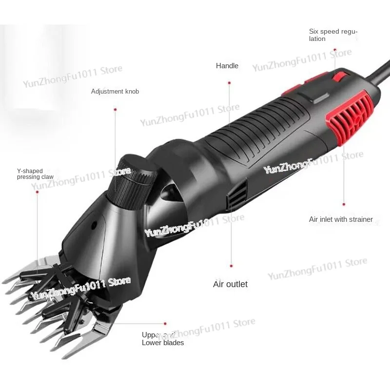 6-speed Adjustable Electric Sheep and Goat Shearing Machine Gear High-speed Farm Scissors Wool Scissors Animal Trimmer Portable
6-speed Adjustable Electric Sheep and Goat Shearing Machine Gear High-speed Farm Scissors Wool Scissors Animal Trimmer Portable