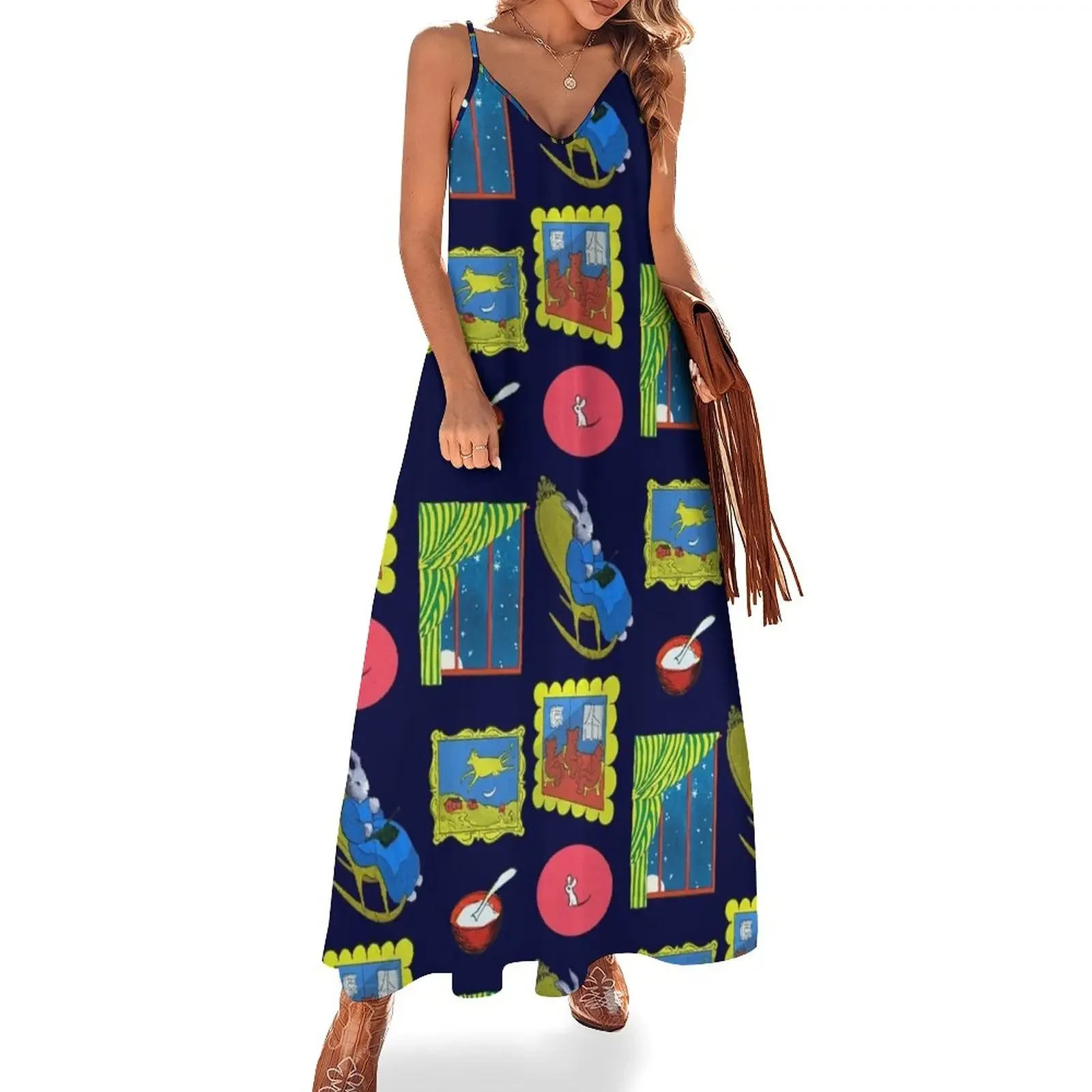 Goodnight Moon Classic Illustration Pack / Pattern Sleeveless Dress sexy dress prom dresses dress for women
Goodnight Moon Classic Illustration Pack / Pattern Sleeveless Dress sexy dress prom dresses dress for women