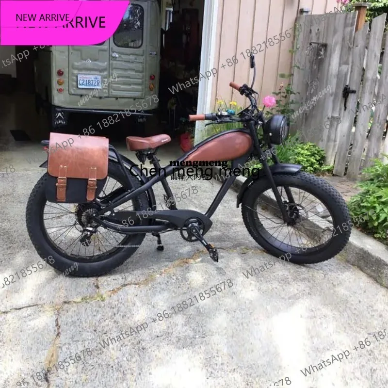 New Retro Vintage Super Electric Hybrid Bike Fat Tire 26"4.0 Inch 750w Ebike 48V 17.5Ah Long Range Electric Bike
New Retro Vintage Super Electric Hybrid Bike Fat Tire 26"4.0 Inch 750w Ebike 48V 17.5Ah Long Range Electric Bike