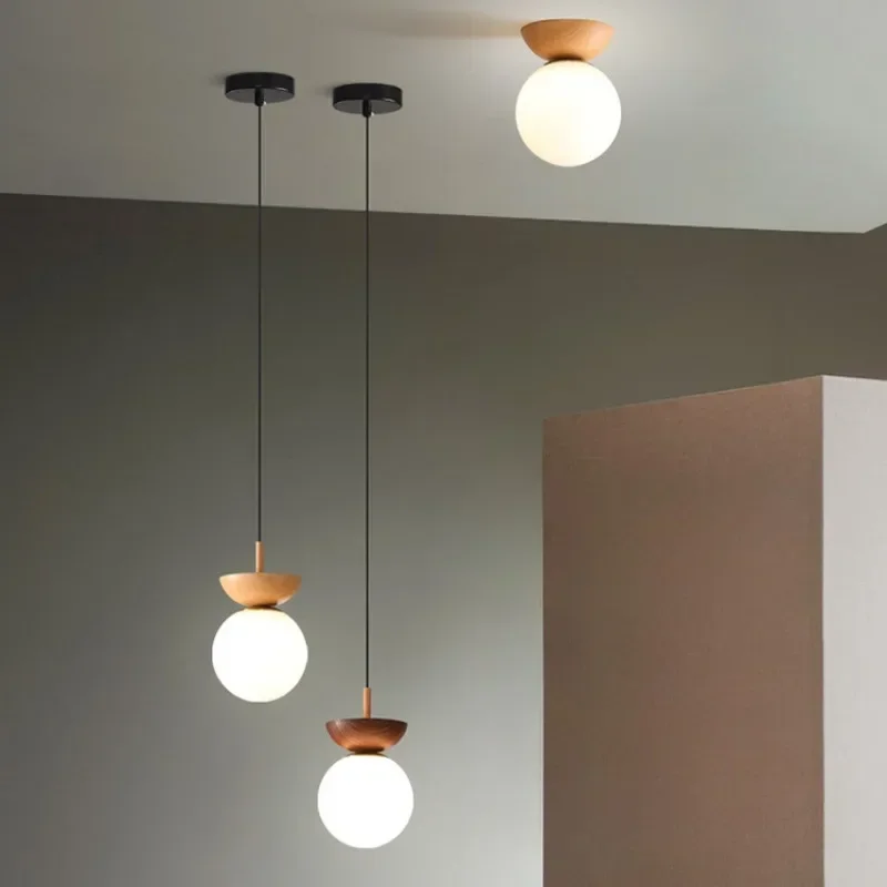 Japanese-style Entrance Ball Lamp Log Wind Corridor Light Nordic Balcony Door LED Ceiling Lamp
Japanese-style Entrance Ball Lamp Log Wind Corridor Light Nordic Balcony Door LED Ceiling Lamp